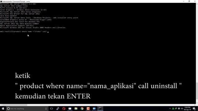 Uninstall Aplikasi dengan CMD di Windows 10 смотреть онлайн