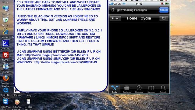 iPhone 3G Custom Firmware Jailbreak 3 1 2 Confirmed Working смотреть онлайн