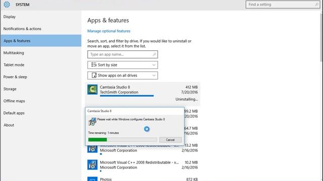 Uninstall Camtasia Studio v8.6 on Windows 10 смотреть онлайн