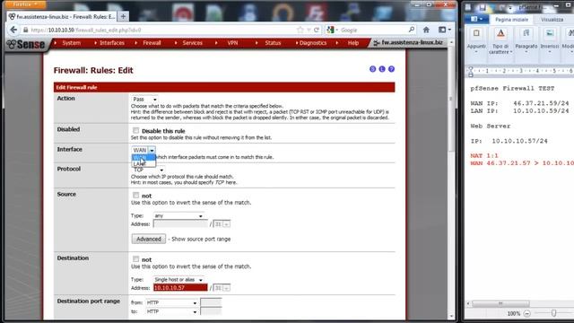 Tutorial pfSense Firewall NAT 1:1 смотреть онлайн