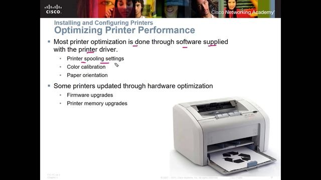 Cisco NETACAD IT Essentials, Chapter 11, Printers смотреть онлайн