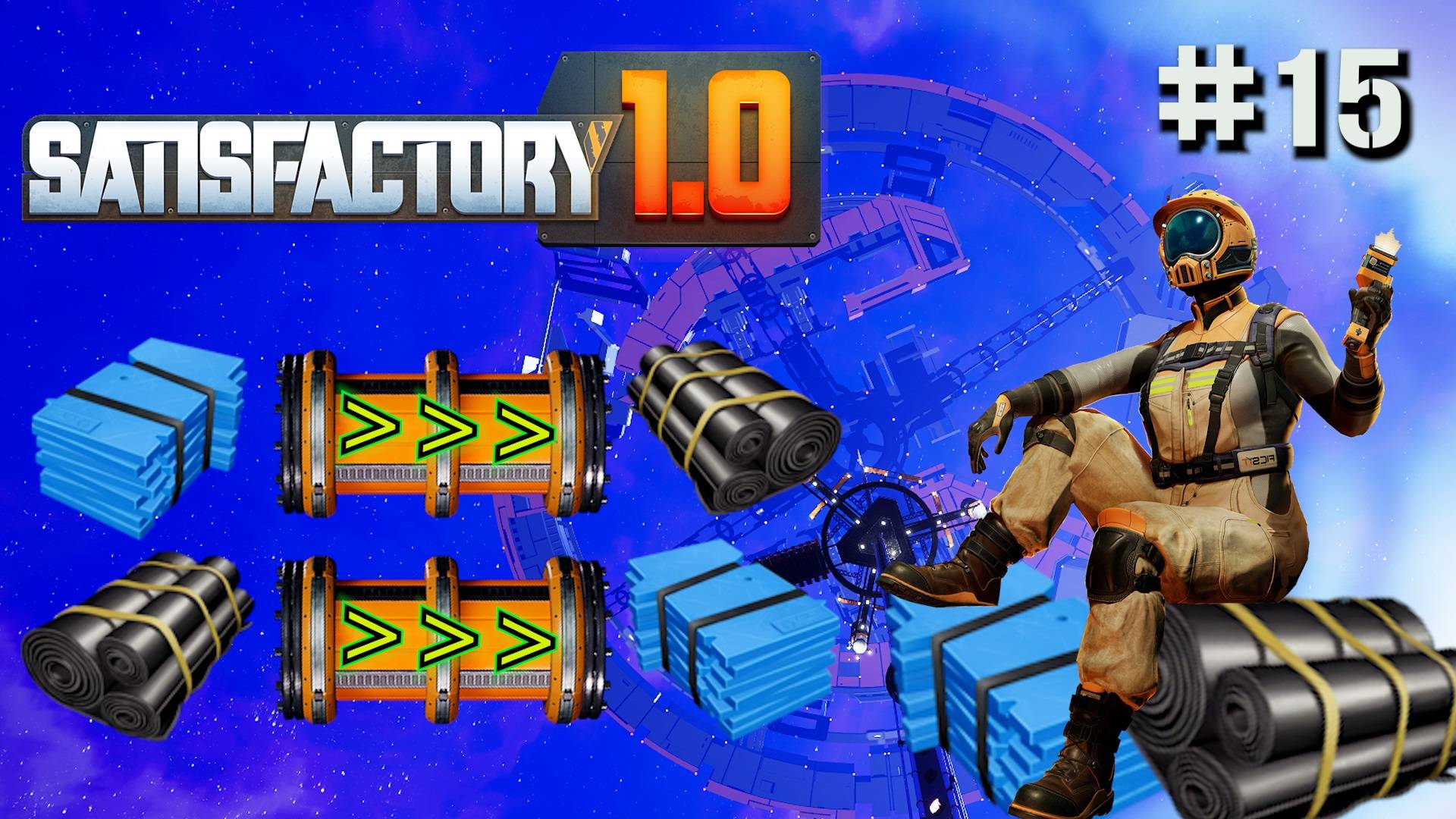 600шт/мин в 1200шт/мин. ПЕРЕРАБОТАННАЯ РЕЗИНА. ПЕРЕРАБОТАННЫЙ ПЛАСТИК SATISFACTORY. №15 смотреть онлайн