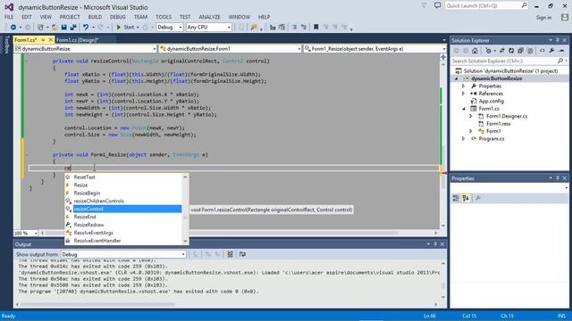 Automatic Resizing of Buttons in Windows Forms using C# _ Part5 смотреть онлайн