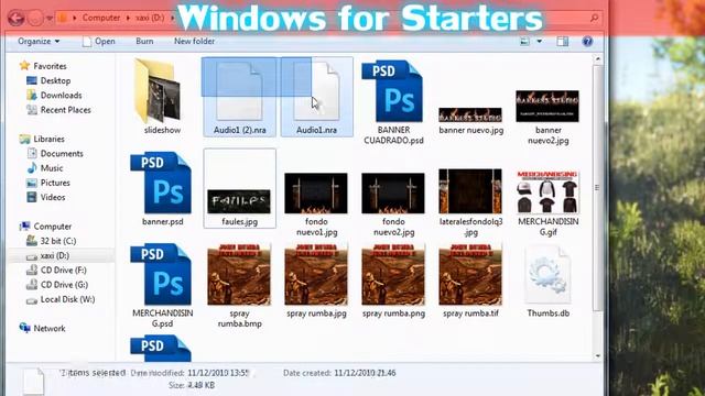 Moving files / folders: Drag and drop -windows for starters смотреть онлайн