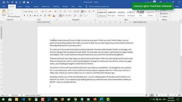Microsoft word 2019 untuk pemula ms word 2019 for beginning смотреть онлайн