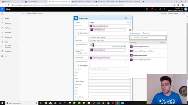 Scan Business Cards and save info to Sharepoint / Outlook / CDS | PowerApps AI Builder смотреть онлайн