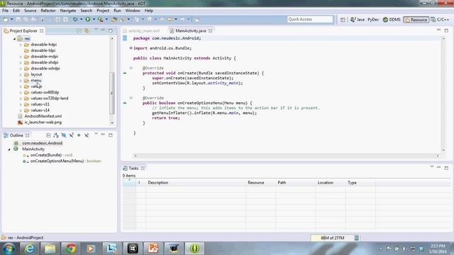 Creating and setting up Android and Library Project смотреть онлайн
