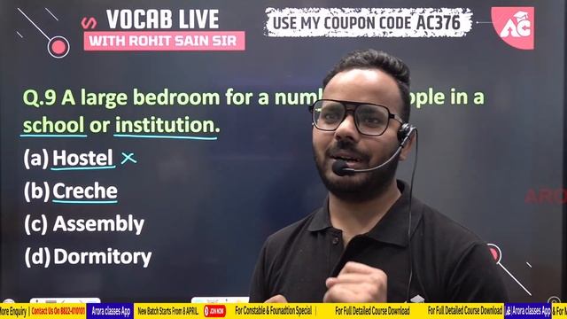 English | Vocab Class for All Competitive Exams | English Vocabulary by Rohit Sain #english #28 смотреть онлайн