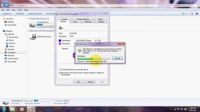 Disk Cleanup - Windows 7 смотреть онлайн