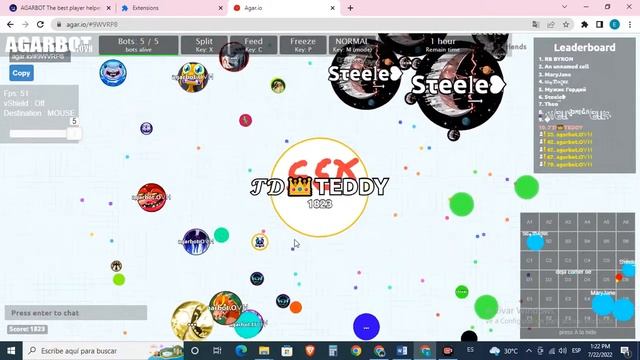 Como tener Bots gratis facil y rapido en agar.io смотреть онлайн