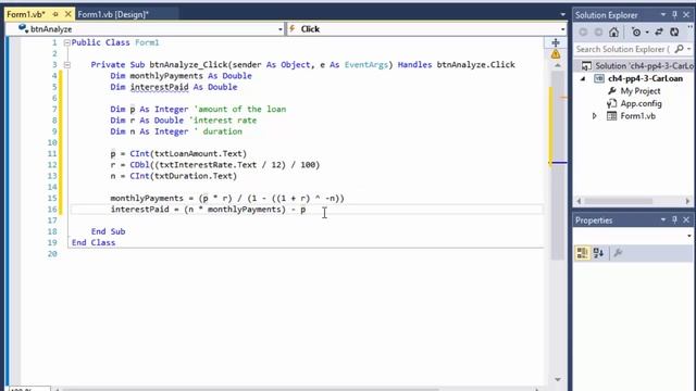 VB.net Programming Challenge 4-pp3: Car Loan Calculator (input, if statements, type conversion) смотреть онлайн