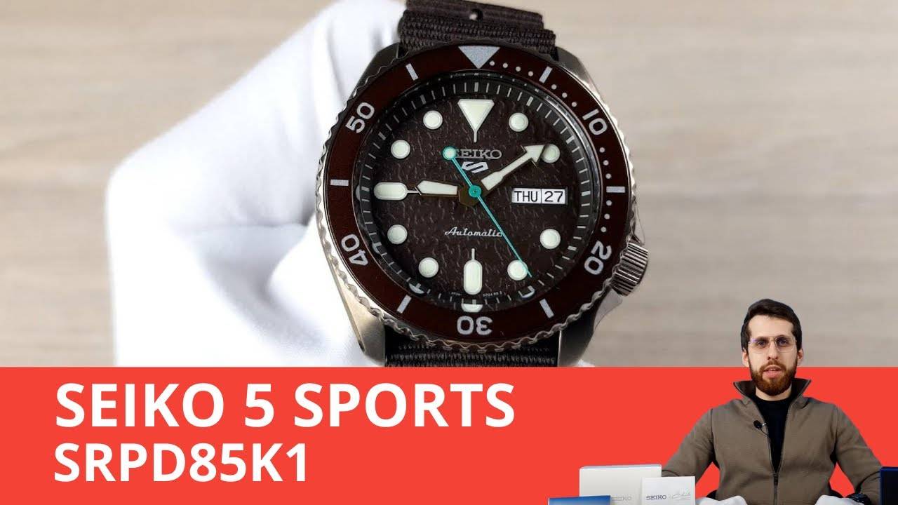 SEIKO 5 SPORTS на натовском ремешке / SEIKO SRPD85K1