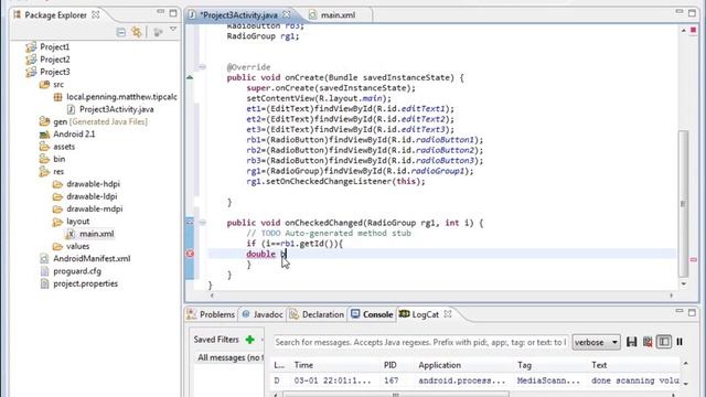 Android: Project 3(v5) - Working with Doubles смотреть онлайн