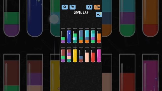 Water Color Sort Level 623 Walkthrough Solution IOS/Android