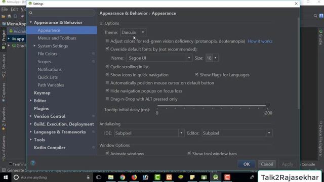 #5 How to change or add theme to Android Studio| Android Application development in Telugu смотреть онлайн