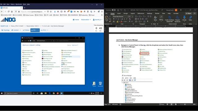 Cisco IT Essentials v7 Lab 11.2.6.2 - Using Device Manager смотреть онлайн