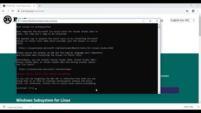 Rust Lang Básico #1 - Instalação no Windows смотреть онлайн