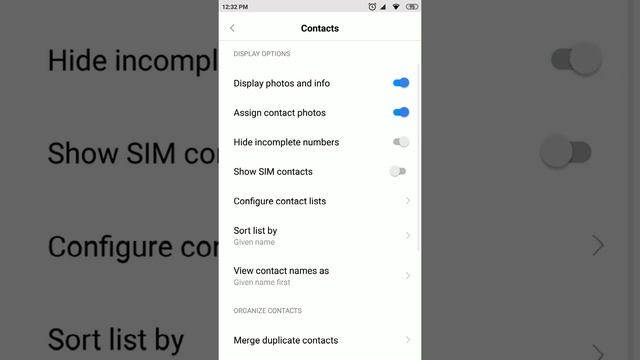 Xiaomi MIUI 10 Contacts Android application latest version v10.3.3.1 on Xiaomi Mi 6 смотреть онлайн