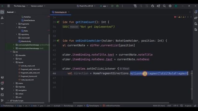 Notes App (MVVM + ROOM Database) in Android Studio using Kotlin | Part 3: Adapter & ViewModel смотреть онлайн