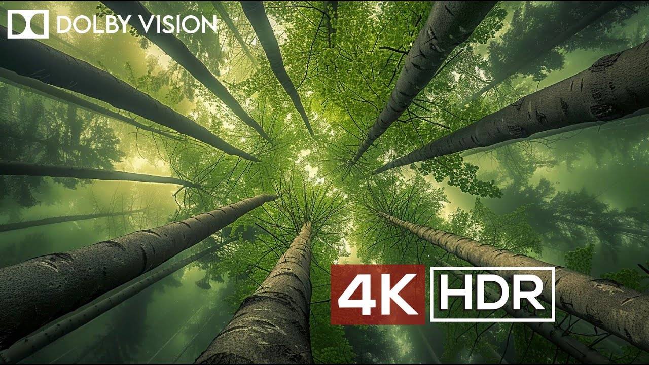 FOREST AMBIENCE in 4K HDR 60 FPS DOLBY VISION Relaxation Video смотреть онлайн