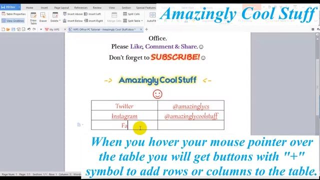 WPS Office #2 | Insert a Table in a document in WPS Office on your PC/Laptop (2 Methods) | FULL HD смотреть онлайн