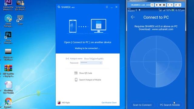 how to connect shareit mobile to pc смотреть онлайн