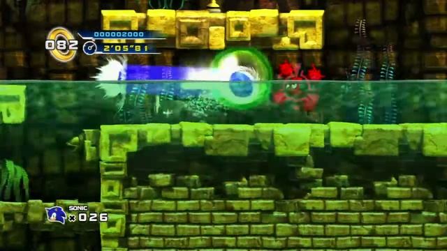 Sonic 4 Episode 1 (PS3) - Lost Labyrinth Zone, Act 3 (03'25"23) (10/18/10) смотреть онлайн