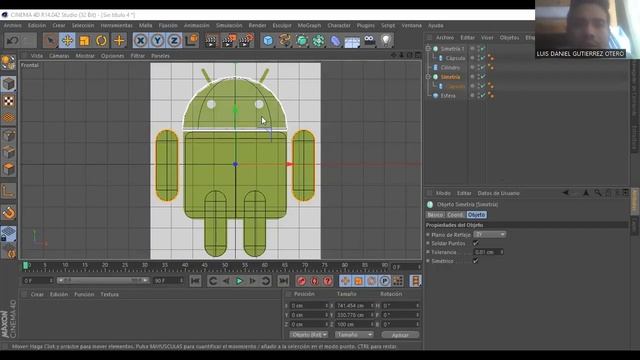 Muñeco android - Cinema 4d смотреть онлайн