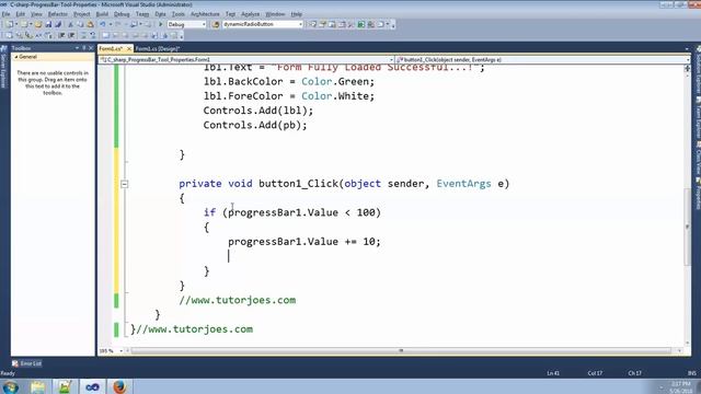 ProgressBar Control and Properties In C#.Net Windows Application смотреть онлайн