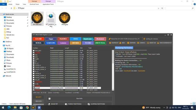 Mediatek - Dumping Partitoins смотреть онлайн