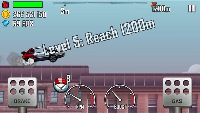 Hill Climb Racing 1 - New Vehicle FAST CAR Unlocked Gameplay Walkthrough смотреть онлайн