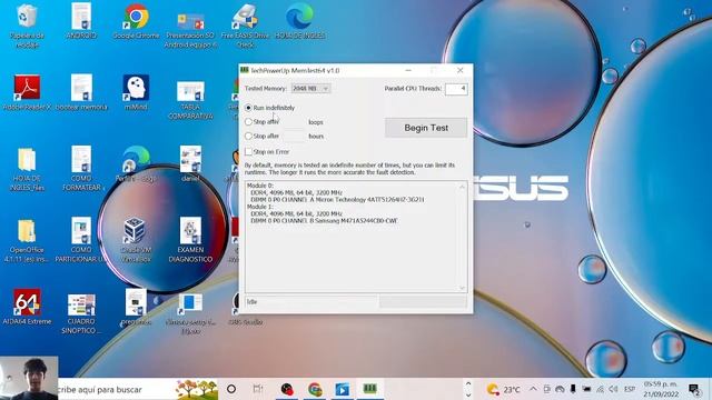 TEST DE MEMORIA RAM CON MEMTEST64 смотреть онлайн