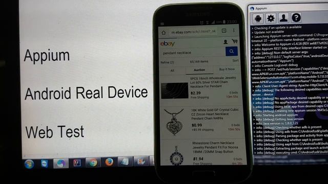 Appium web automation android real device mobile testing смотреть онлайн