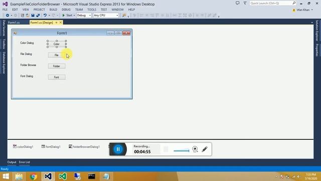 Using Dialog Boxes In Visual Studio C# Windows Application смотреть онлайн