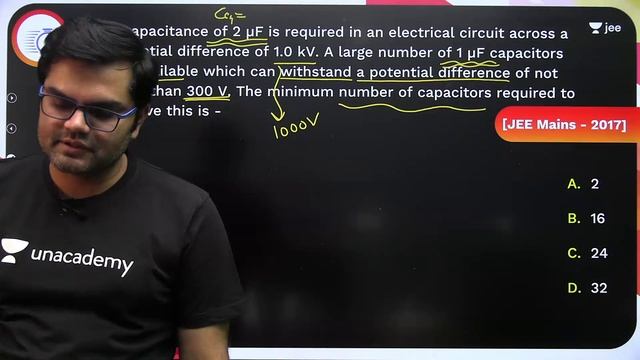 JEE: Capacitor PYQs | Unacademy JEE | IIT JEE Physics | Jayant Nagda смотреть онлайн