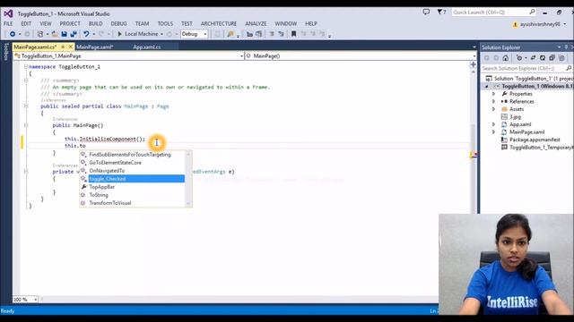 Using Toggle Button in Windows Store App смотреть онлайн