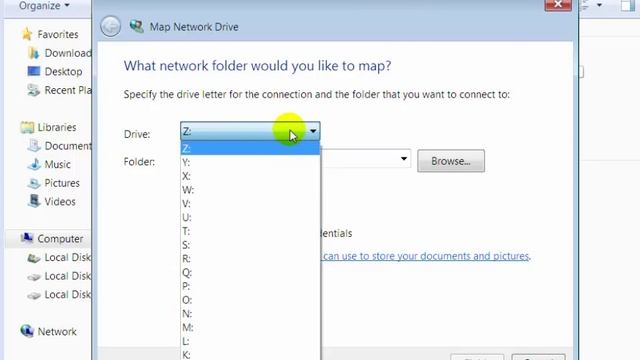 How to Map Network Drive In Windows 7 смотреть онлайн