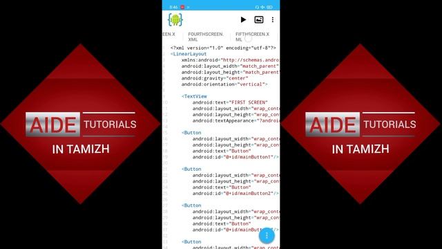 AIDE TUTORIALS | Tamil | #4 placing multiple button in Android app using Aide смотреть онлайн