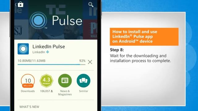 How to install LinkedIn® Pulse app on Android™ device :Tutorial смотреть онлайн