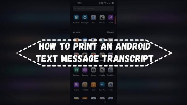 How to Print Text Messages From Android смотреть онлайн