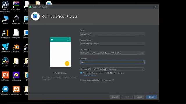 عمل مشروع جديد في أندرويد استوديو 2021 | new project in android studio смотреть онлайн