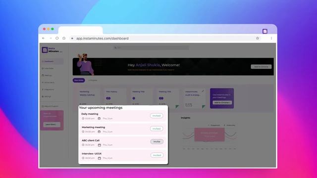 How to use Instaminutes Notetaker? | Google Meet Record | Zoom Recorder App смотреть онлайн