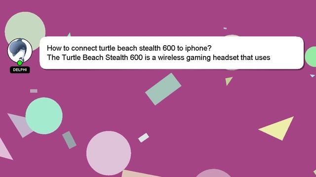 How to connect turtle beach stealth 600 to iphone? смотреть онлайн