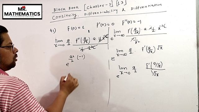 Black book || Chapter 3 (L3) || Continuity, Diffrentiability & Diffrentiation ||Ex 01 @ Q36to46 смотреть онлайн