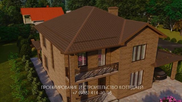 Проект двухэтажного дома с 4 спальнями и гаражом 231 м² смотреть онлайн