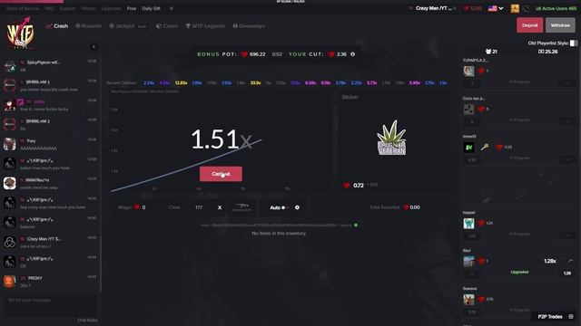 The end of a beautiful story! #7 Knife Upgrading at WTFSkins.com смотреть онлайн