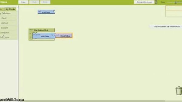 Android App Inventor - Reaction game tutorial