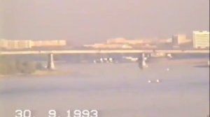 Омск Иртышская набережная с балкона 1993 год