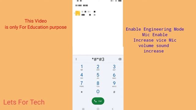 How To Enable Engineering Mode in any Mtk | Engineering Mode Android Device| let's For Tech смотреть онлайн