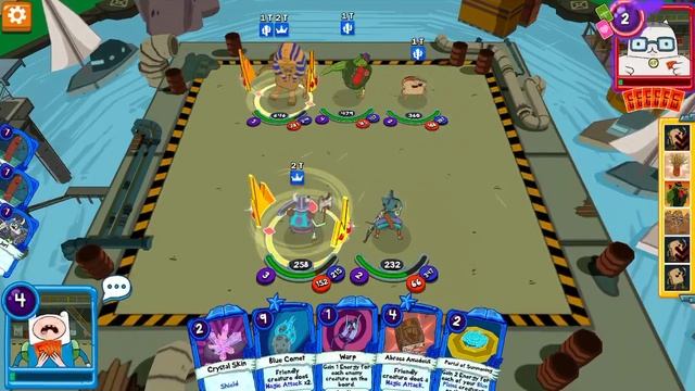 Blue Plains team against Lvl1 Lizardo - Card Wars Kingdom PVP смотреть онлайн